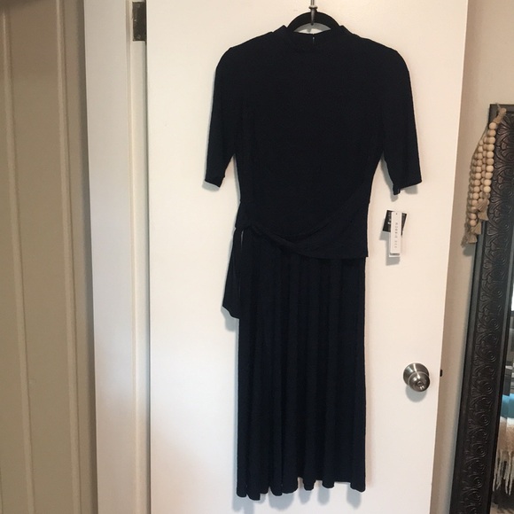 NEW Robbie Bee Navy Fit + Flare Dress. PM - Picture 4 of 10